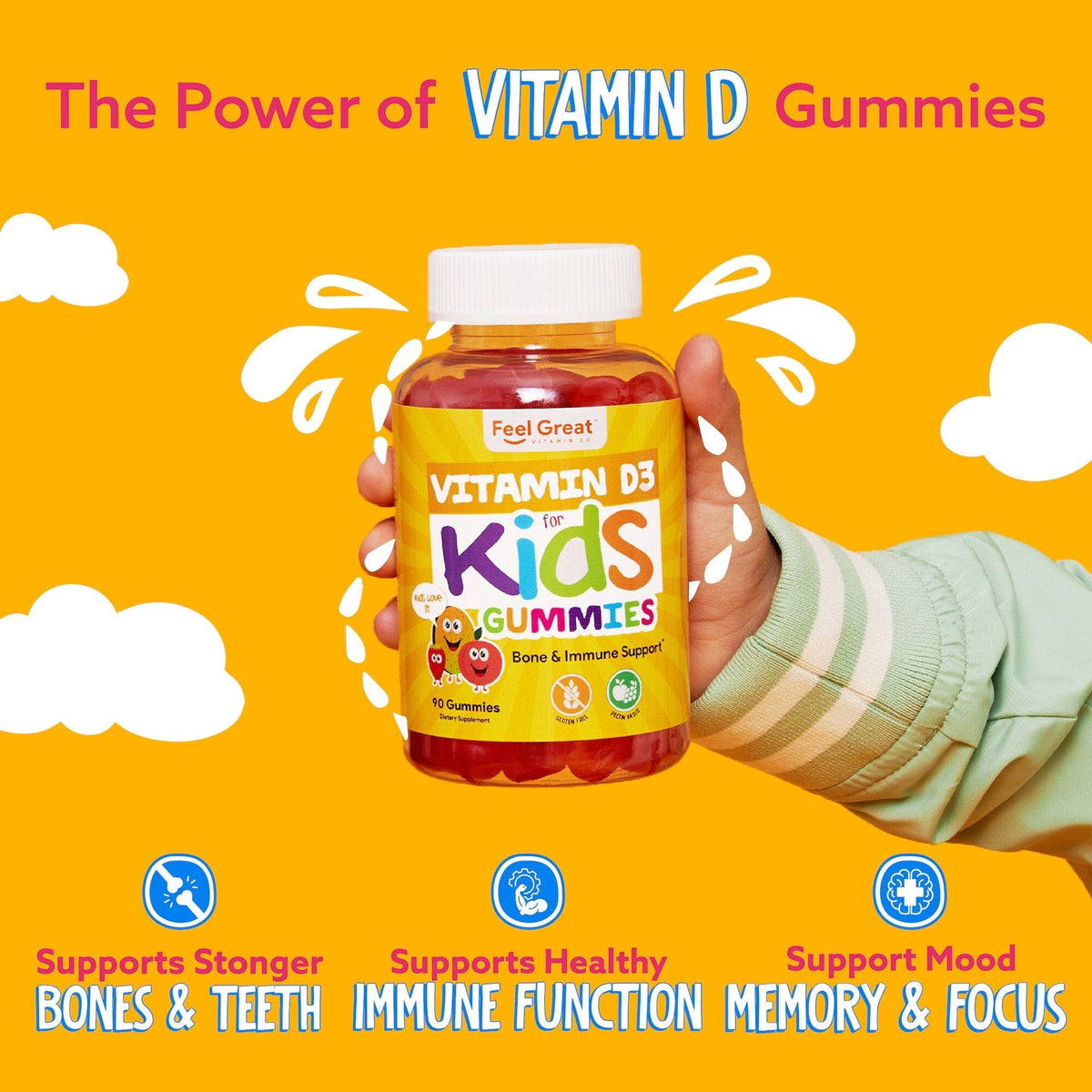 Kids Vitamin D3 Gummies The Feel Great Vitamin Company
