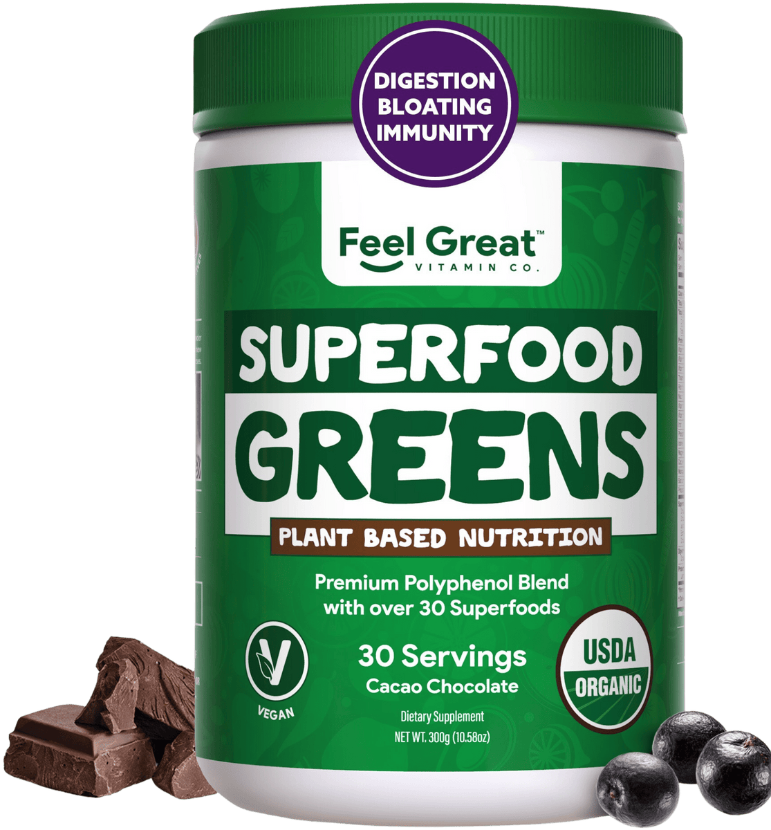 Kids Organic Superfood Greens with Protein Shake – Feel Great 365, LLC