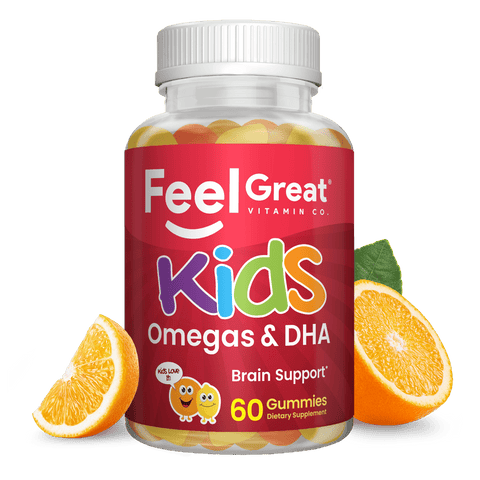 4 Pack Kids Omega DHA Gummy Vitamins Kids Feel Great 365, LLC 