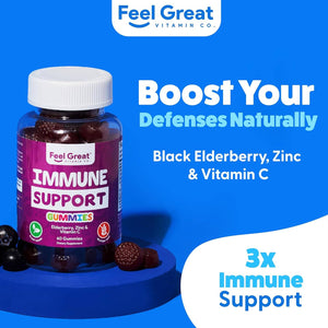 Adult Immune Support Gummies - 60 CT Gummies Feel Great 365, LLC 