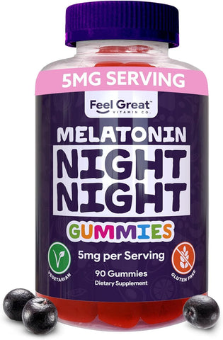 Melatonin 5mg Gummies Supplements Feel Great 365, LLC 