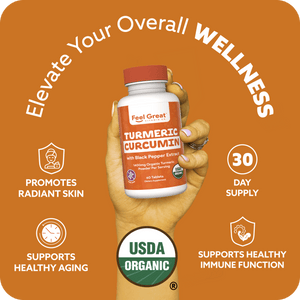 Organic Turmeric Curcumin with BioPerine Tablets OnDemand 