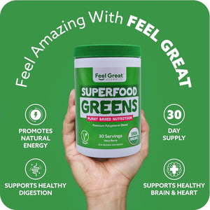 The ULTIMATE Greens Super Combo (2 bottles) SALE! Superfoods Feel Great 365, LLC 