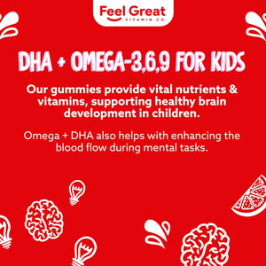 2 Pack Kids Omega DHA Gummy Vitamins Kids Neato 