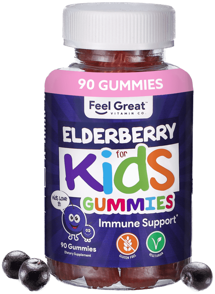 4 Pack of Kids Elderberry Gummy Vitamins