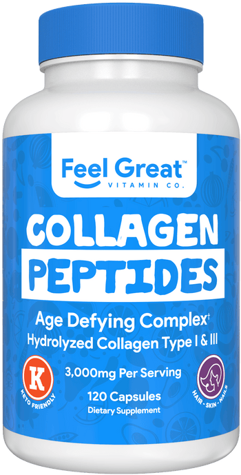 Hydrolyzed Collagen Peptide Capsules Collagen feelgreat365 
