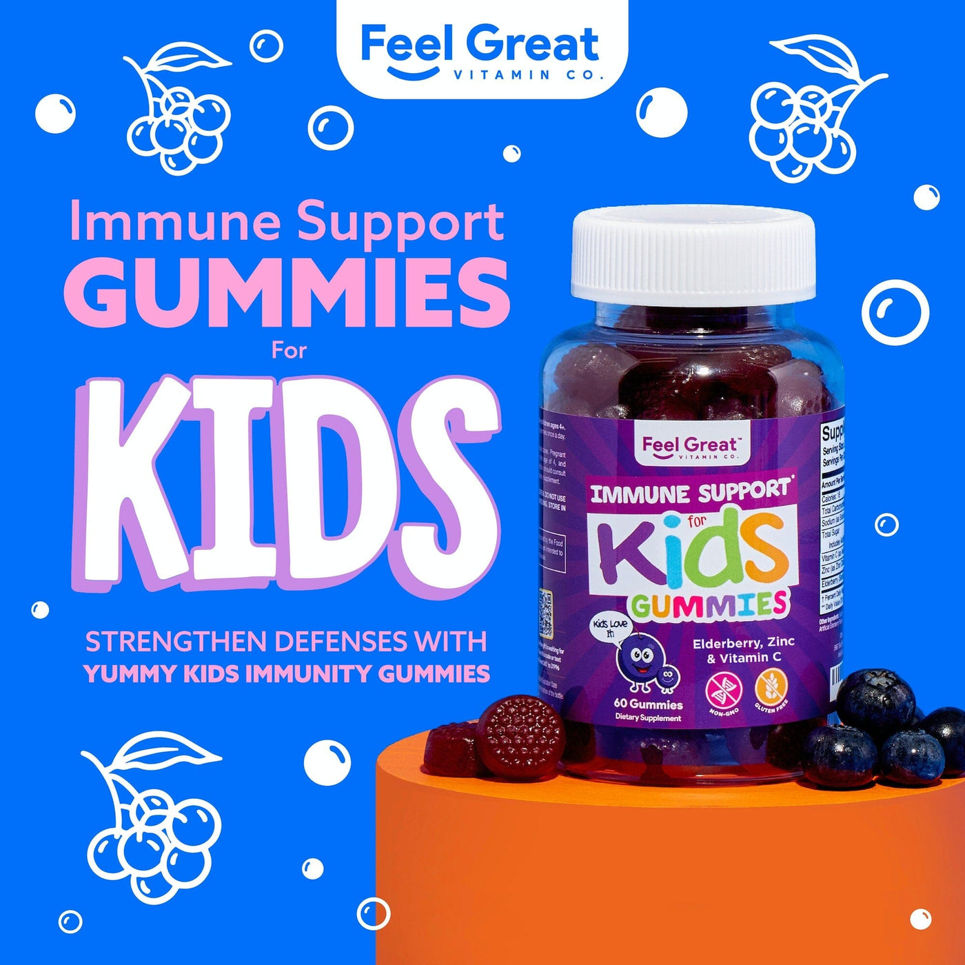 Immune Support for Kids Gummies – The Feel Great Vitamin Company