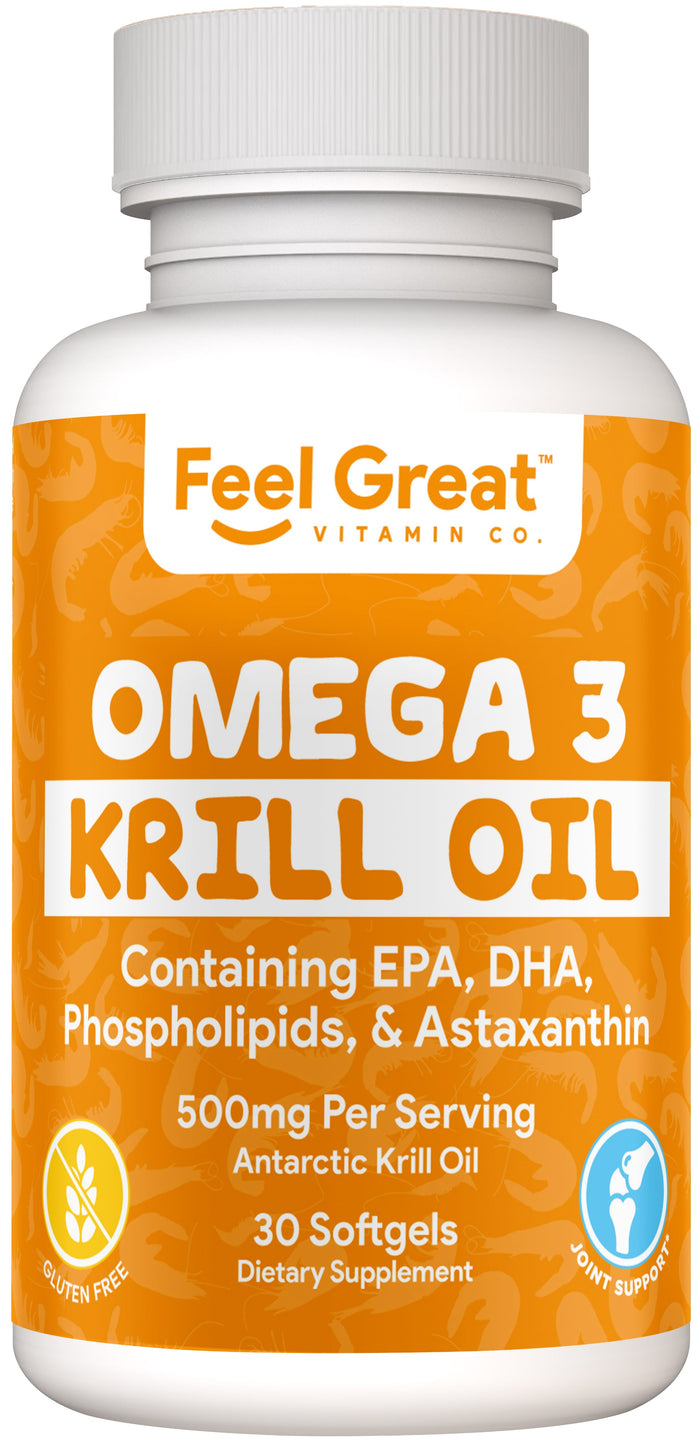 Super Krill Oil - Omega 3 6 9 - 500mg per Softgel