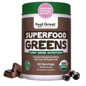 USDA Organic Superfood Greens - Mocha Superfoods feelgreat365 